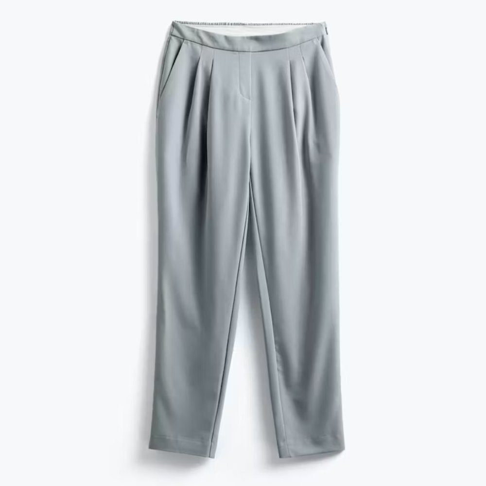 Ministry of Supply | Swift Drape Pant - Light Grey - Size 12